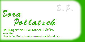 dora pollatsek business card